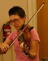 Christine Akerman with viola